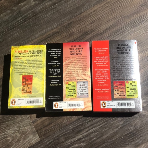 The Millennium Trilogy 3 Book Set Stieg Larsson - Picture 2 of 3